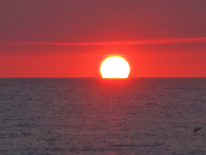 Zachód słońca nad Bałtykiem
